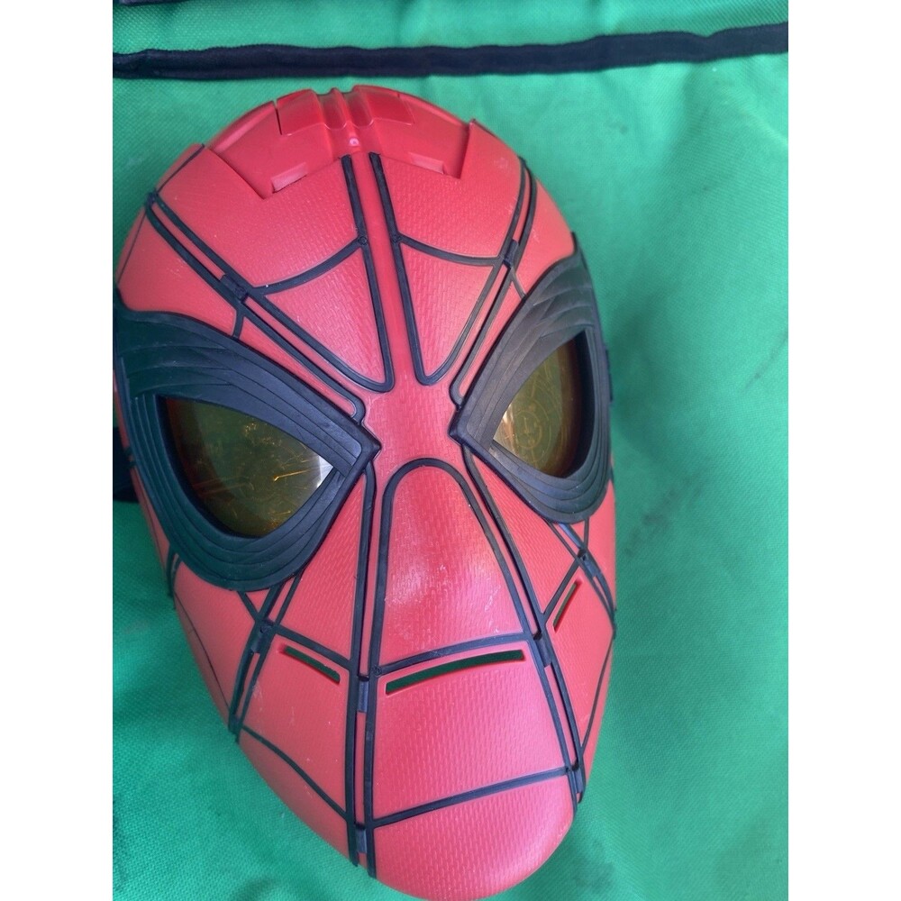 Spider-Man Mask with Yellow Tinted Lenses Marvel Comics Halloween Costume Mask